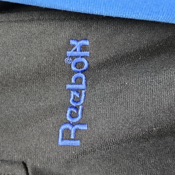 VINTAGE 80s Reebok Sport Black Blue Full Zip - Picture 4 of 6